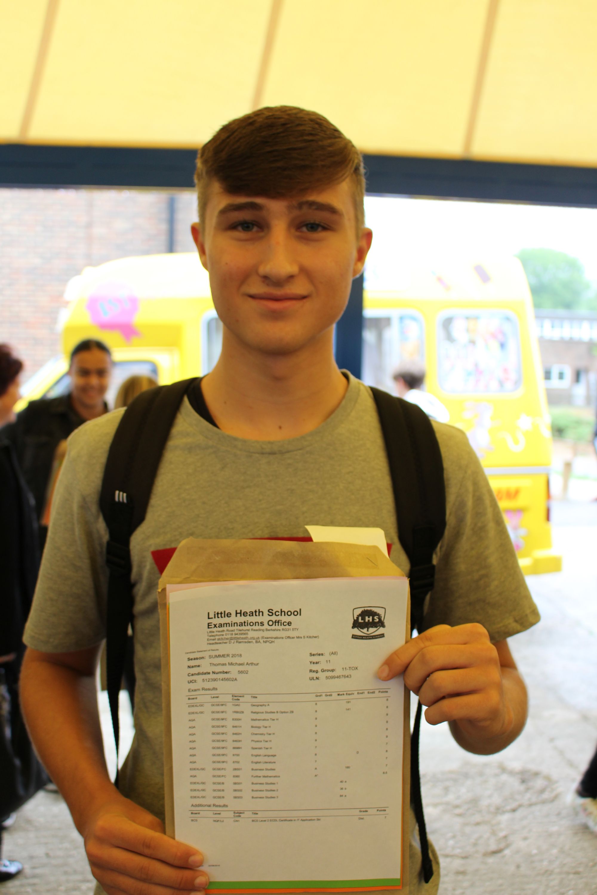 Little Heath School Results success for GCSE and A Level students